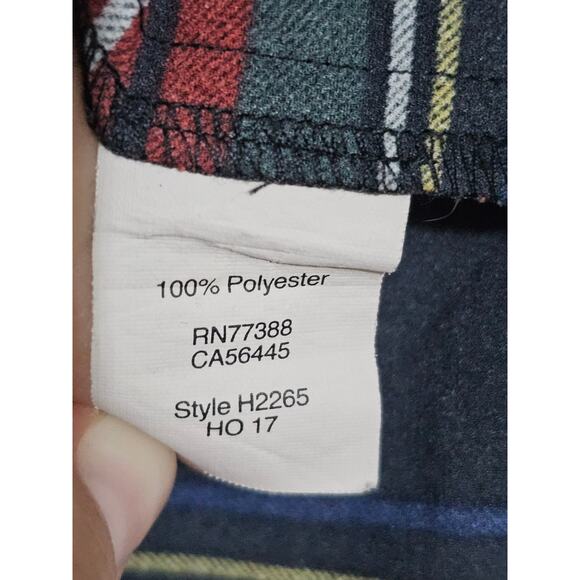 J. Crew Blouse Womens Size XXS Stewart Tartan Plaid Ruffle Short Sleeve Top (851 - Picture 3 of 5